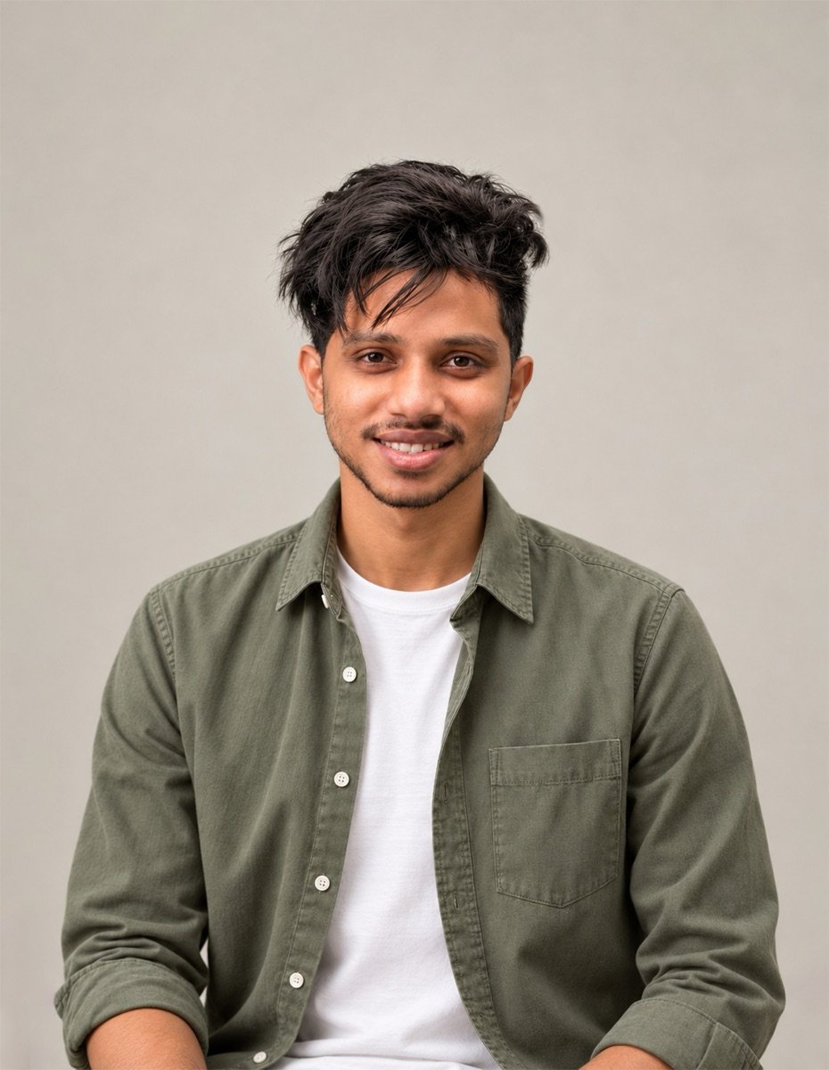 Portrait of Towfiq Islam, filmmaker and founder of Lumas Creative